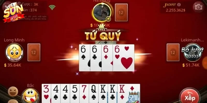 Giao diện bàn cược Tiến lên miền Bắc cổ điển nhưng đầy sang trọng tại hệ thống SUNWIN